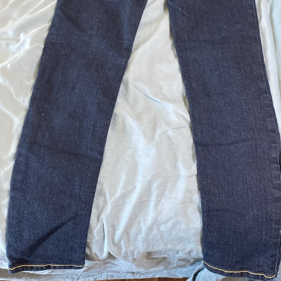 Lucky Brand Zoe Skinny Handcrafted Dark Blue Jeans Size US 14 - Picture 8 of 10